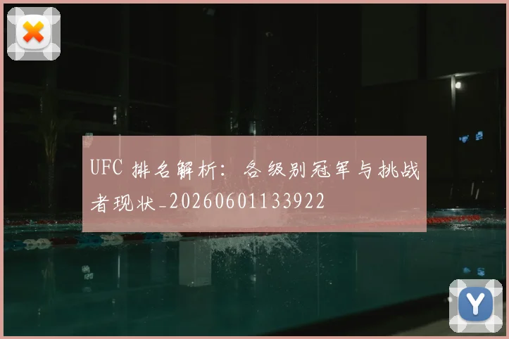 UFC 排名解析：各级别冠军与挑战者现状_20260601133922